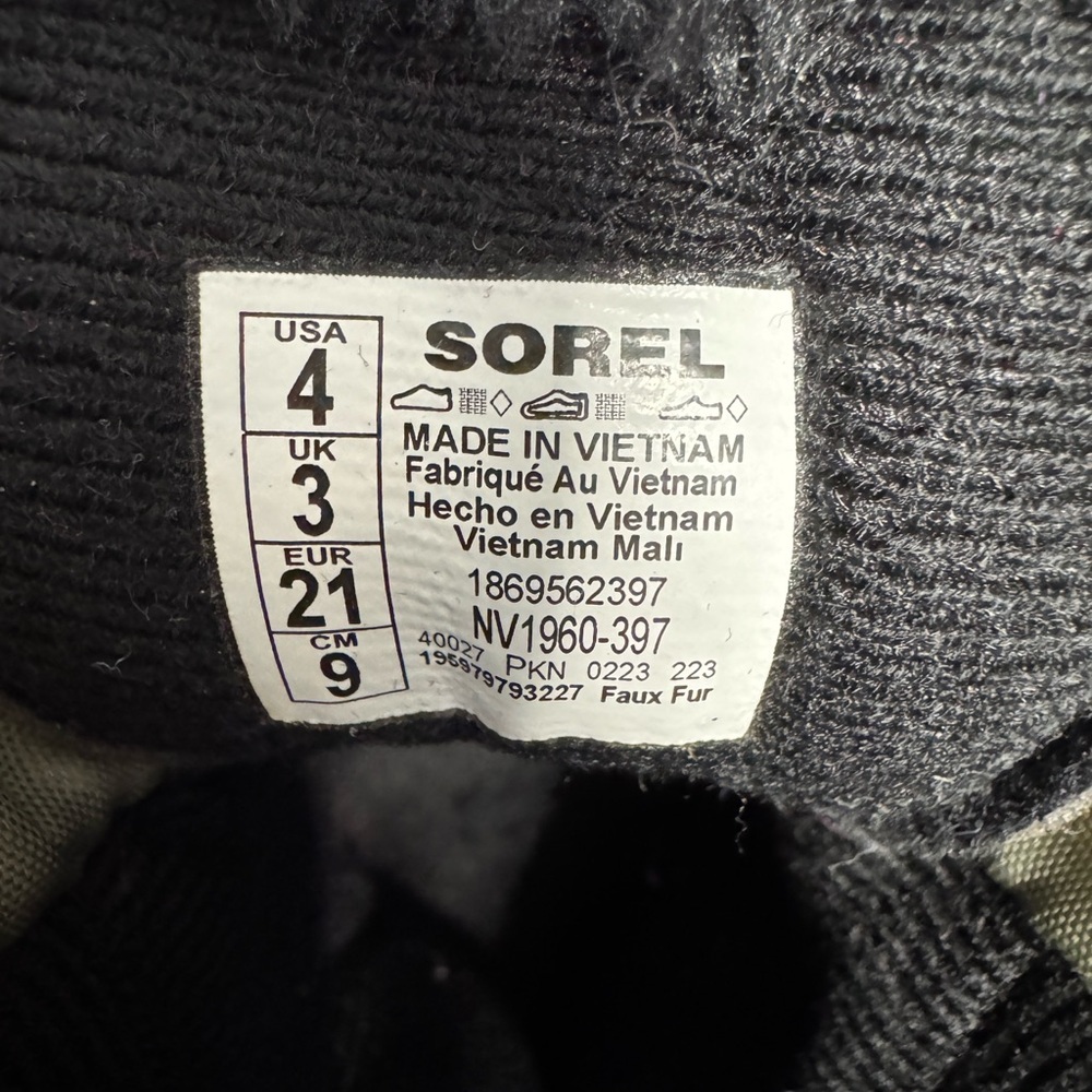 Sorel Toddler Snow Commander Waterproof Insulated Winter Boots Size US 4 UK 3 - Picture 7 of 7